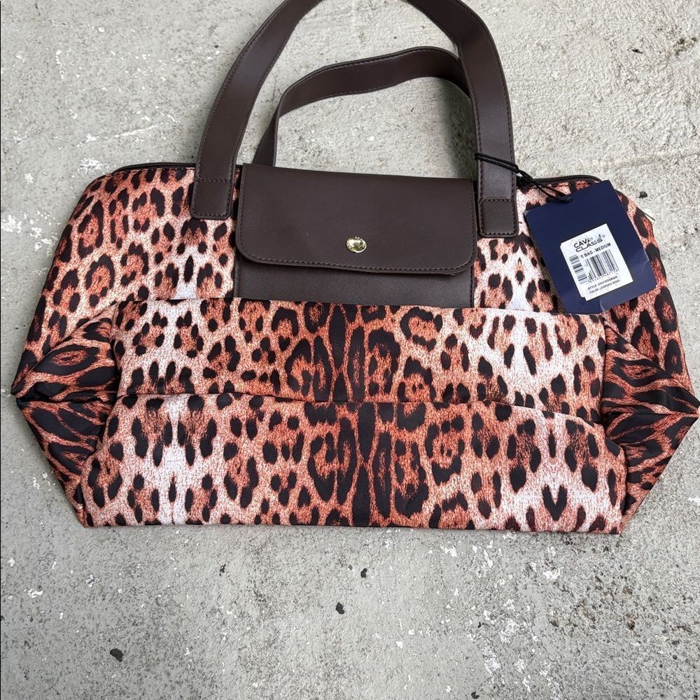 Cavalli class leopard print, medium size tote - image 3
